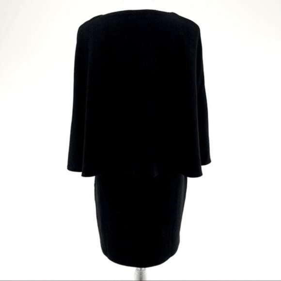 MADDY … K / Black Dress with Built in Capelet / Large - Picture 6 of 9